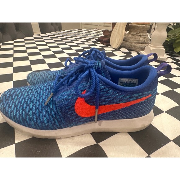 Nike Roshe One Blue Orange Sneakers Men's Running Shoes Athletic Comfort size 8 - Picture 2 of 6
